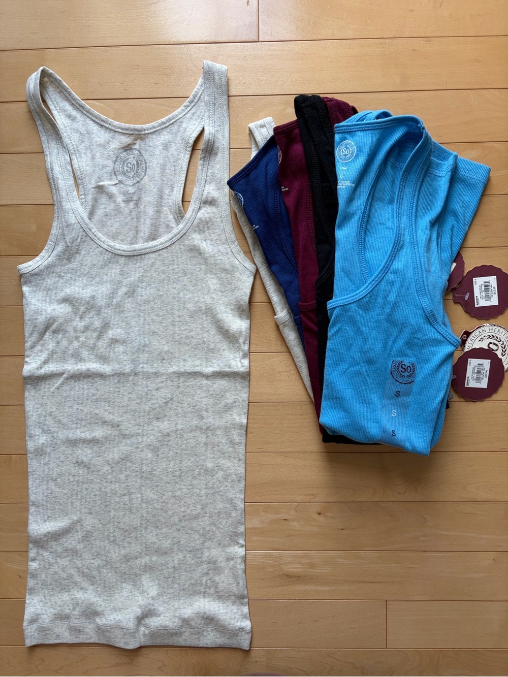 NWT Ribbed Racerback Tank Tops